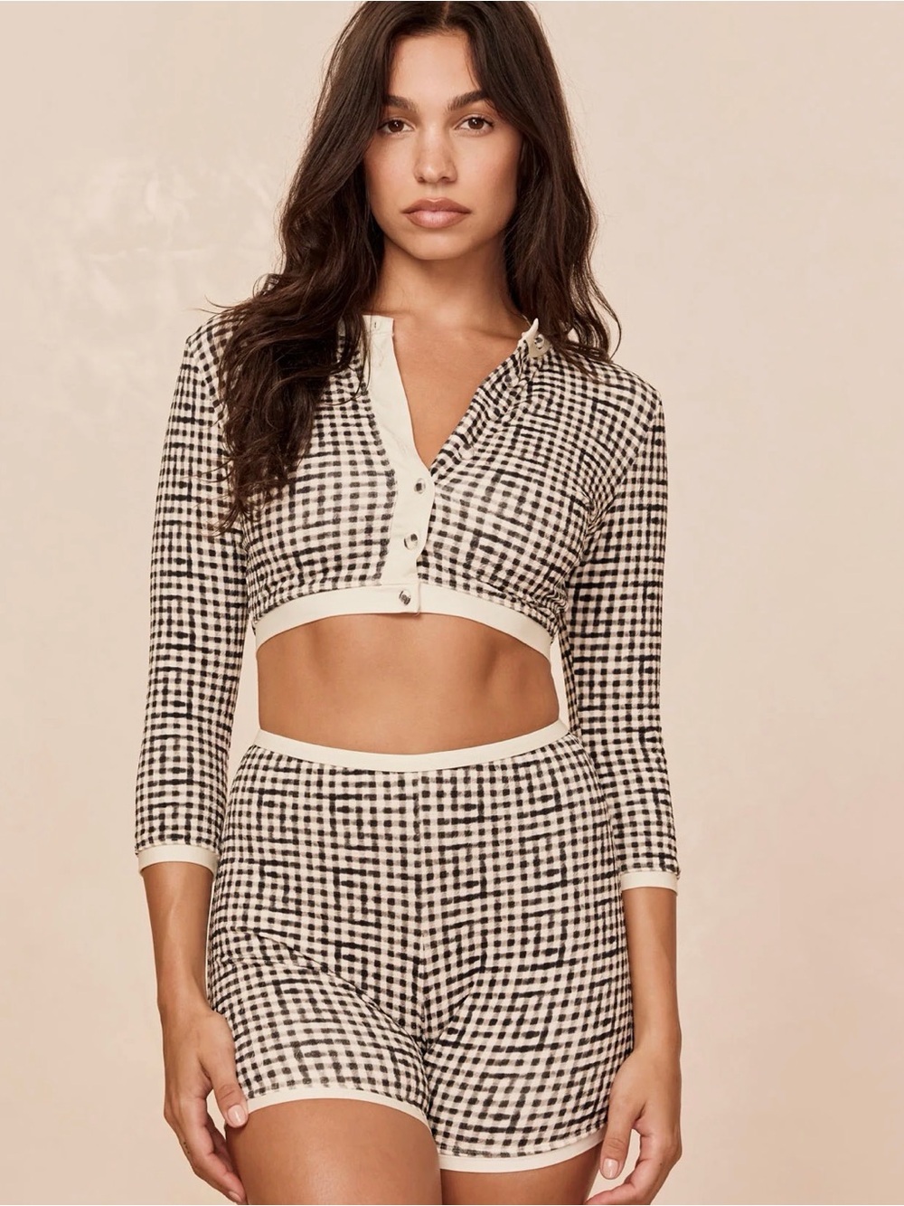 Monday Swimwear Gingham Santa Cruz Shorts